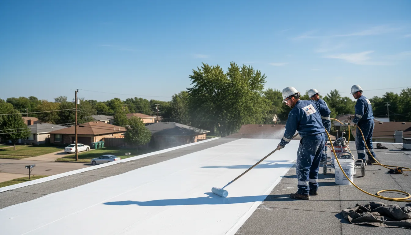 Commercial roof coating in Medford, MA near me
